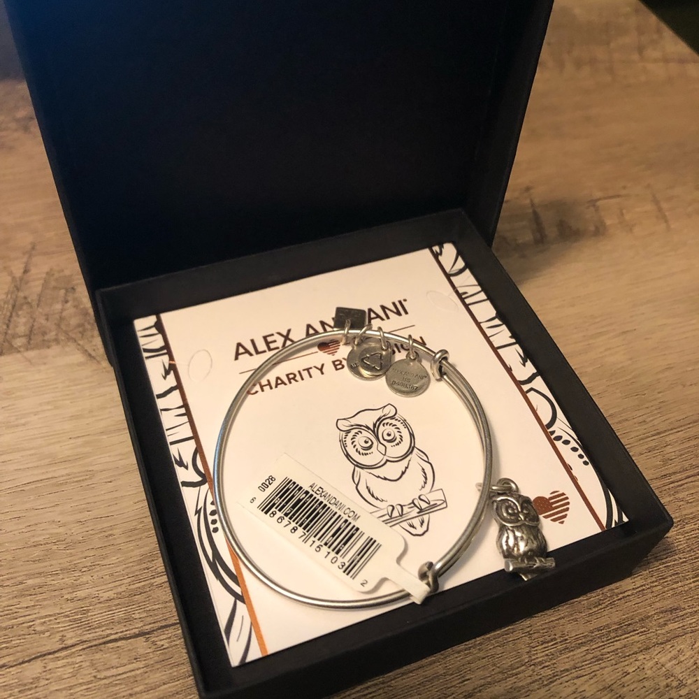 Alex and Ani Silver Owl Bracelet